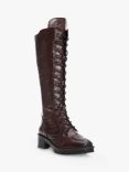 Moda in Pelle Liberto Leather Lace Up Knee High Boots