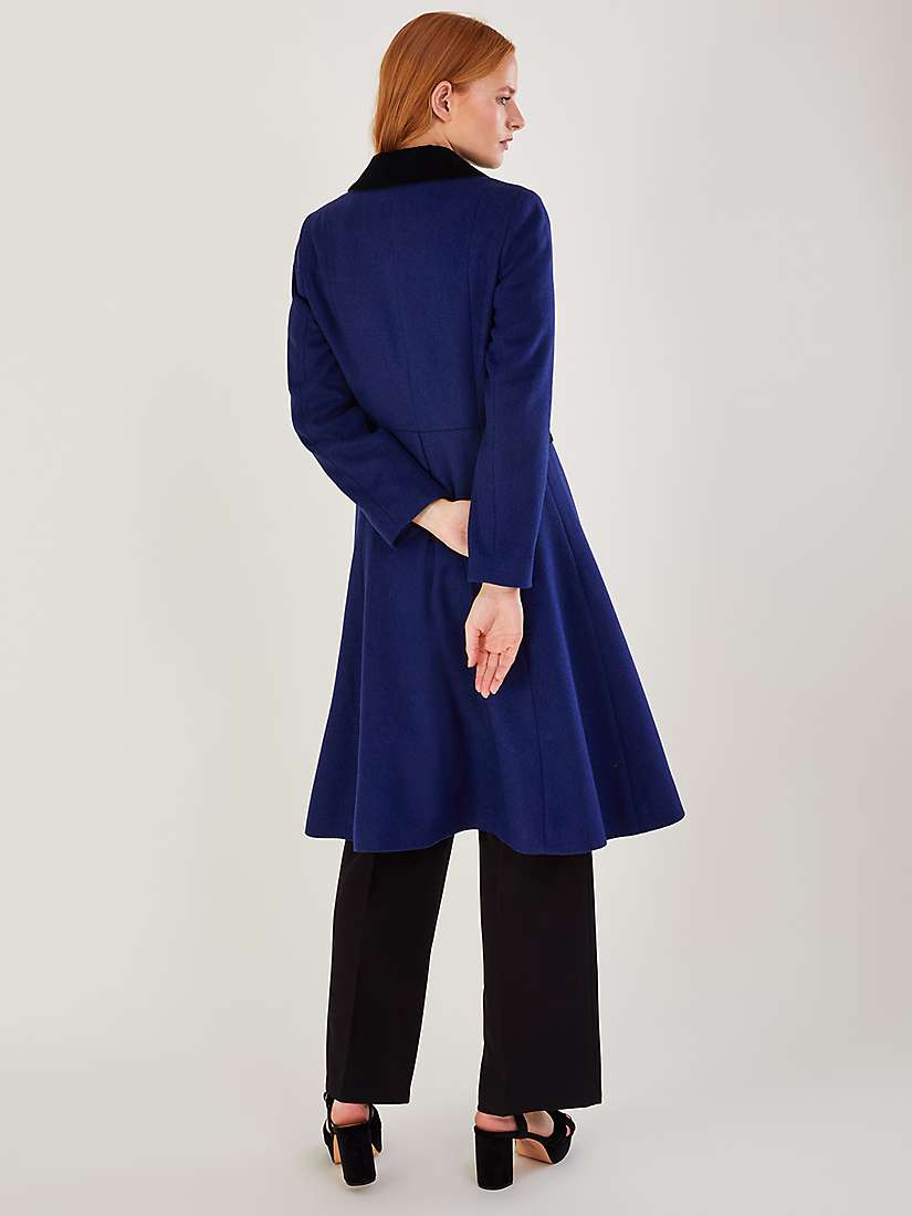 Buy Monsoon Opal Wool Coat, Blue Online at johnlewis.com