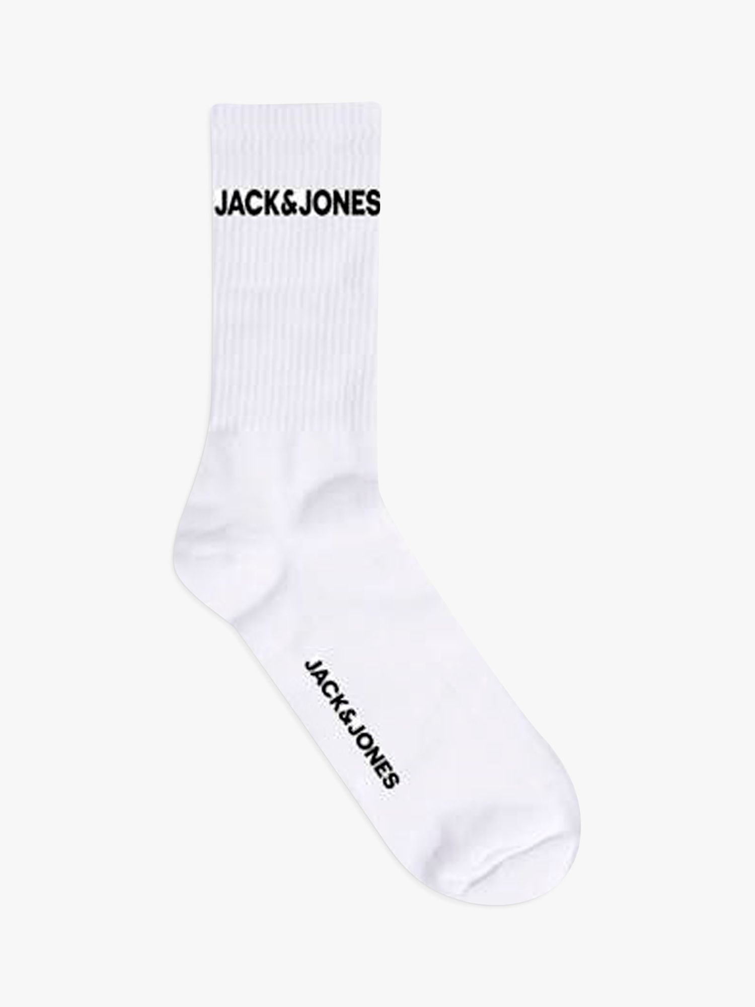 Jack & Jones Kids' Sports Socks, Pack of 5, White, S-M
