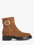 AND/OR Suede Lace Up Utility Boots, Tan