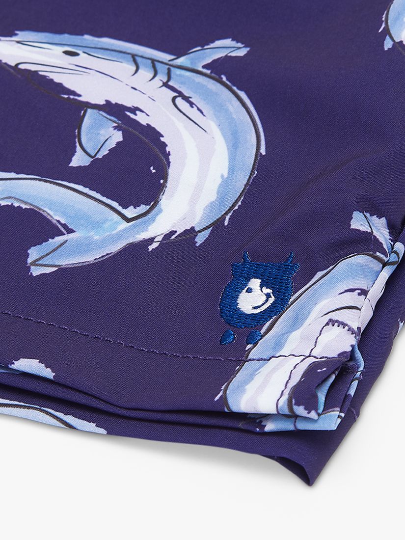 Buy Randy Cow Shark Print Swim Shorts, Blue Online at johnlewis.com