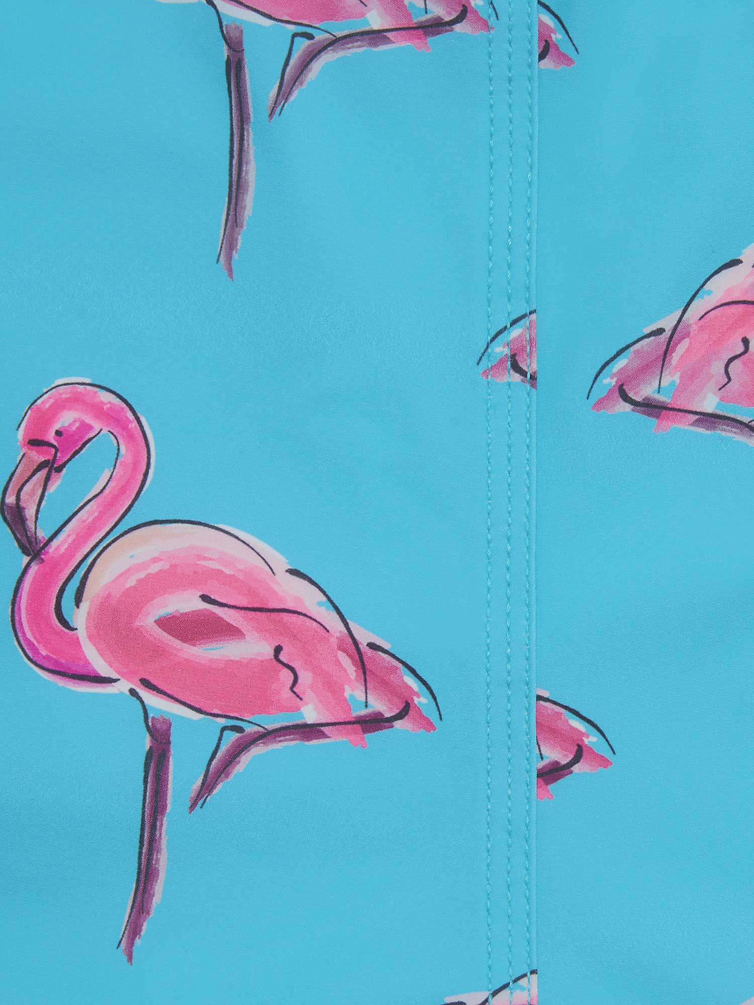 Buy Randy Cow Flamingo Print Swim Shorts, Blue Online at johnlewis.com