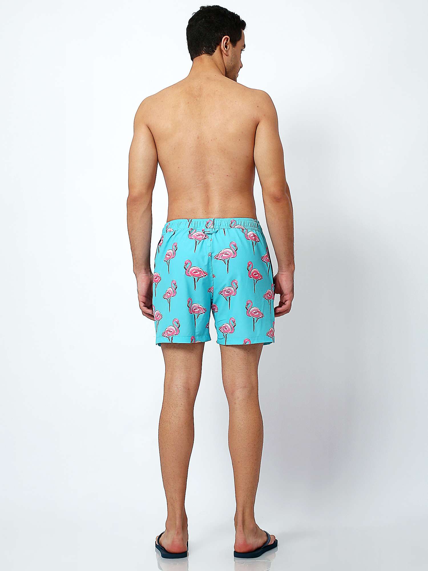 Buy Randy Cow Flamingo Print Swim Shorts, Blue Online at johnlewis.com