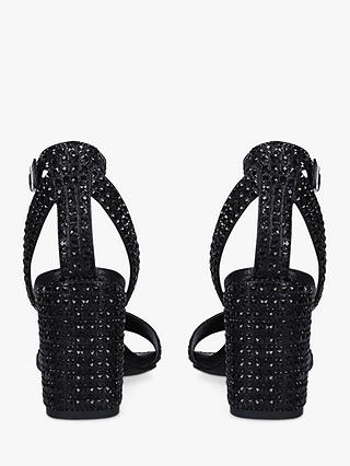 Carvela Kianni Embellished Block Heel Sandals, Black