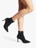 Carvela Lovebird Embellished Bootie Ankle Boots, Black