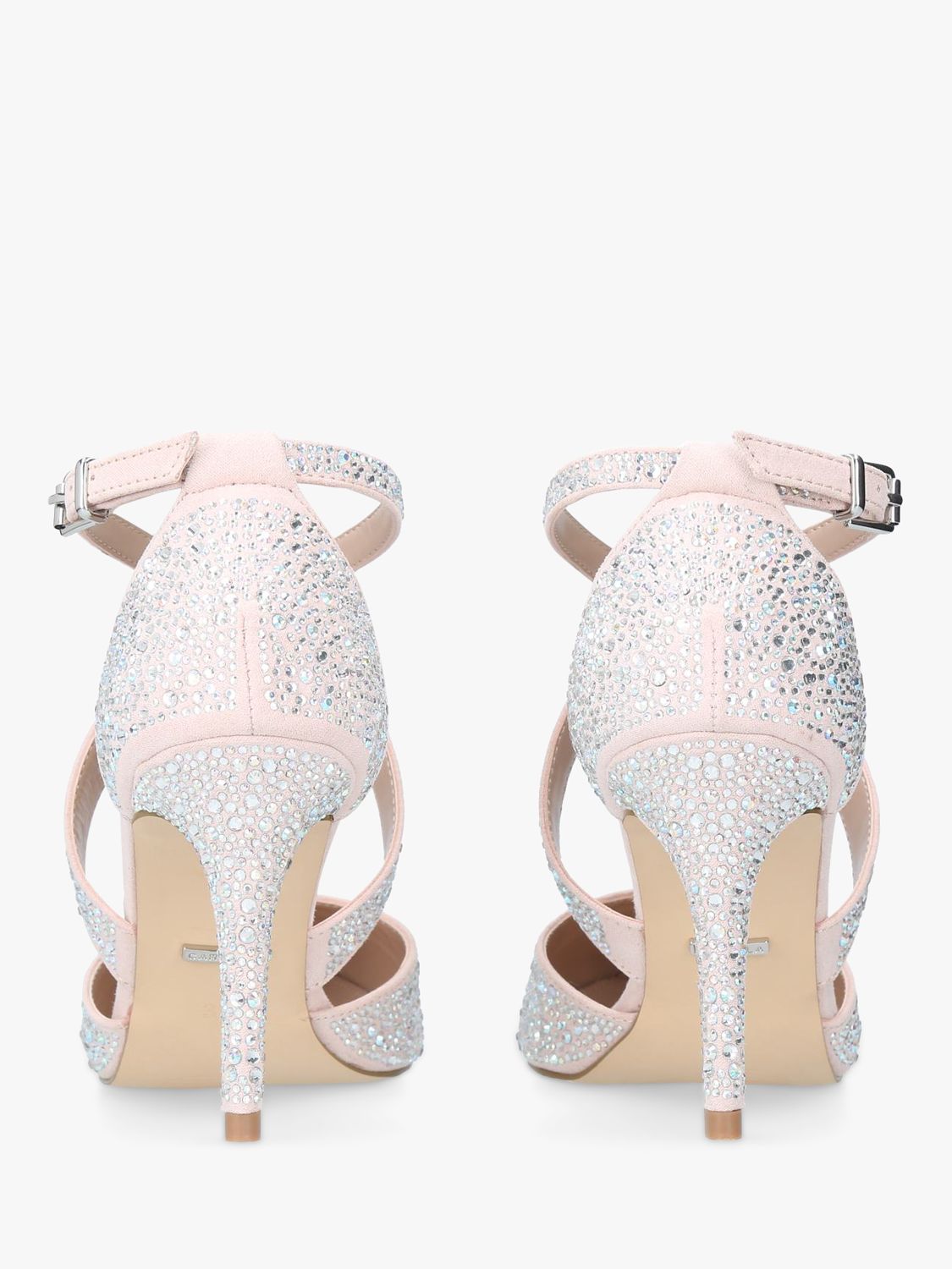 Carvela Kross Jewel Stiletto Court Shoes, Pink Blush, 3