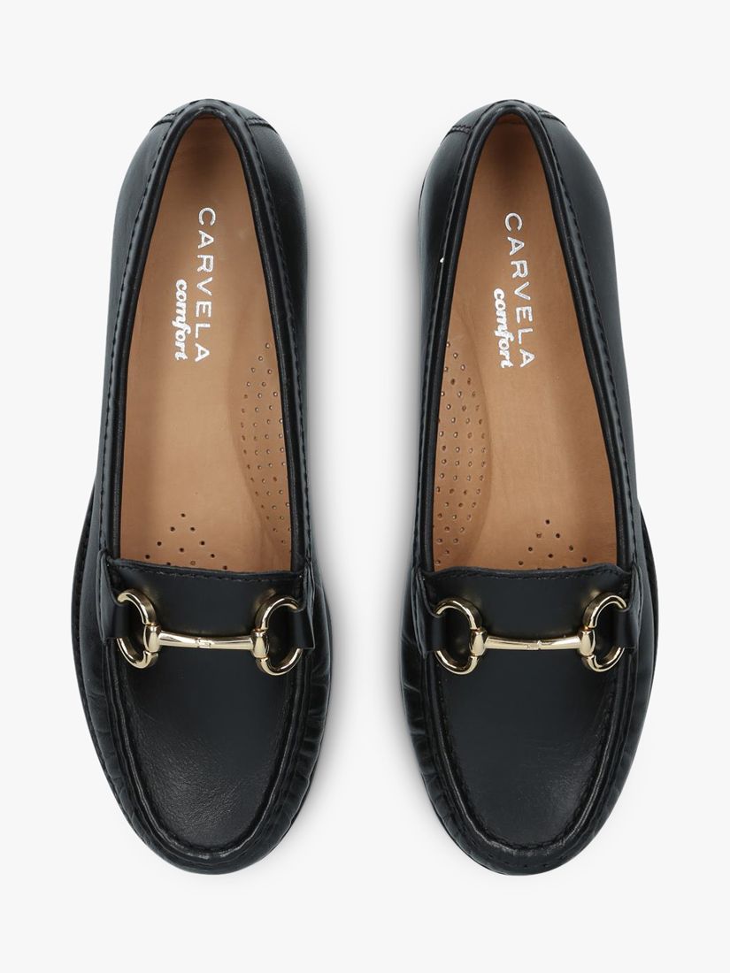 Carvela Comfort Click Loafers, Black, 3