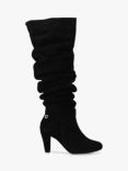 Carvela Comfort Rita Suede Knee High Boots, Black