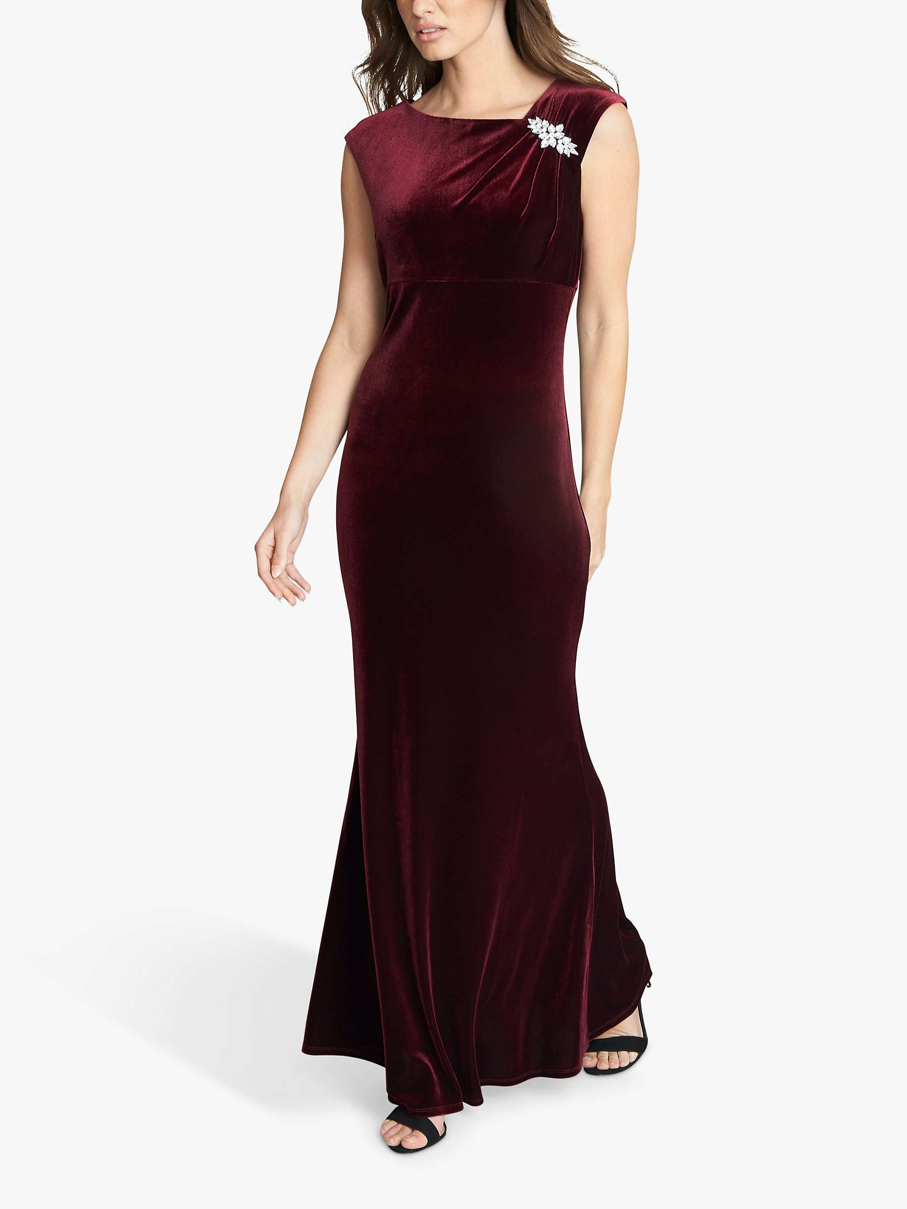 Buy Gina Bacconi Edina Velvet Maxi Gown Online at johnlewis.com