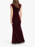 Gina Bacconi Edina Velvet Maxi Gown, Burgundy