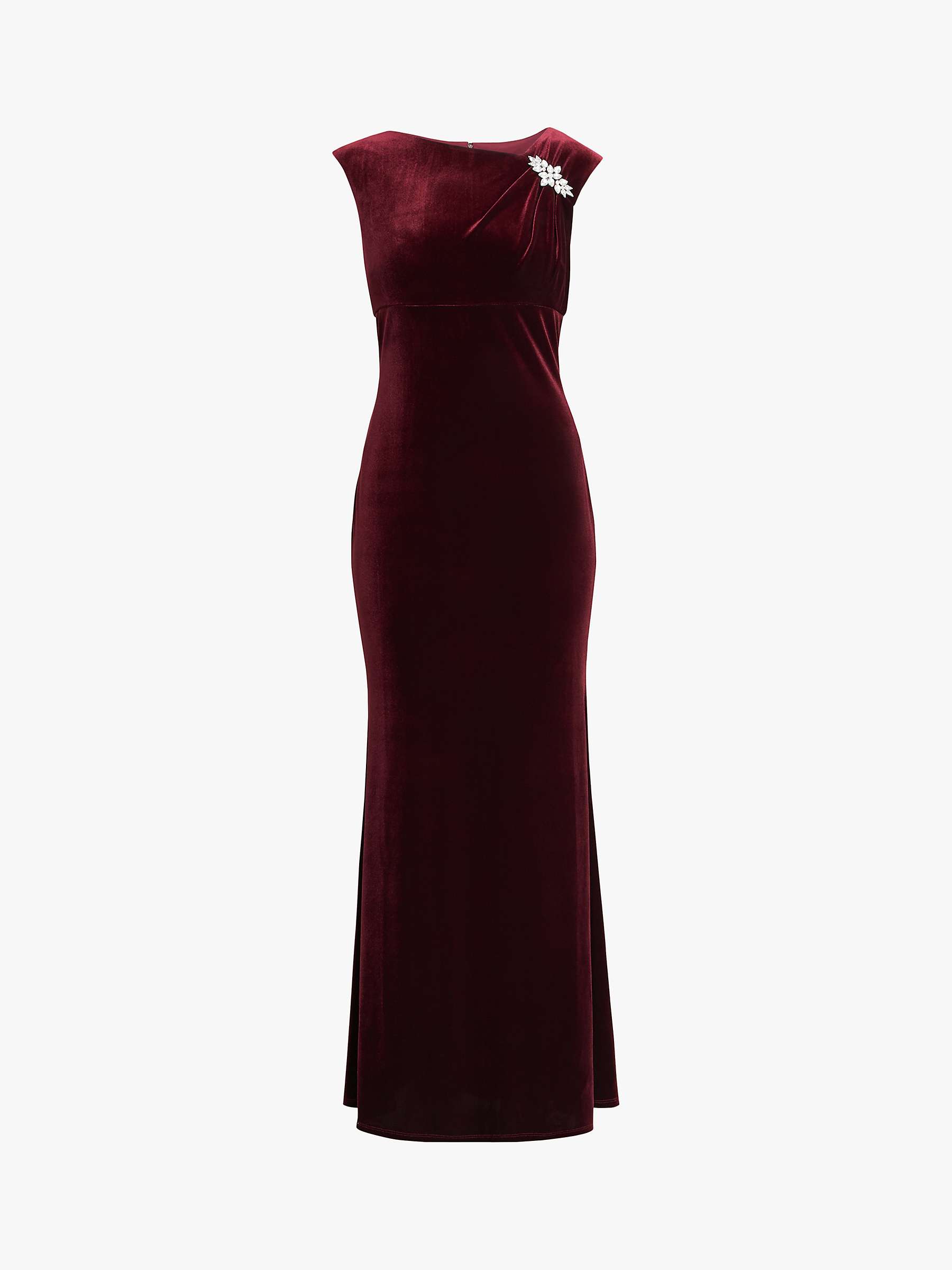 Buy Gina Bacconi Edina Velvet Maxi Gown Online at johnlewis.com