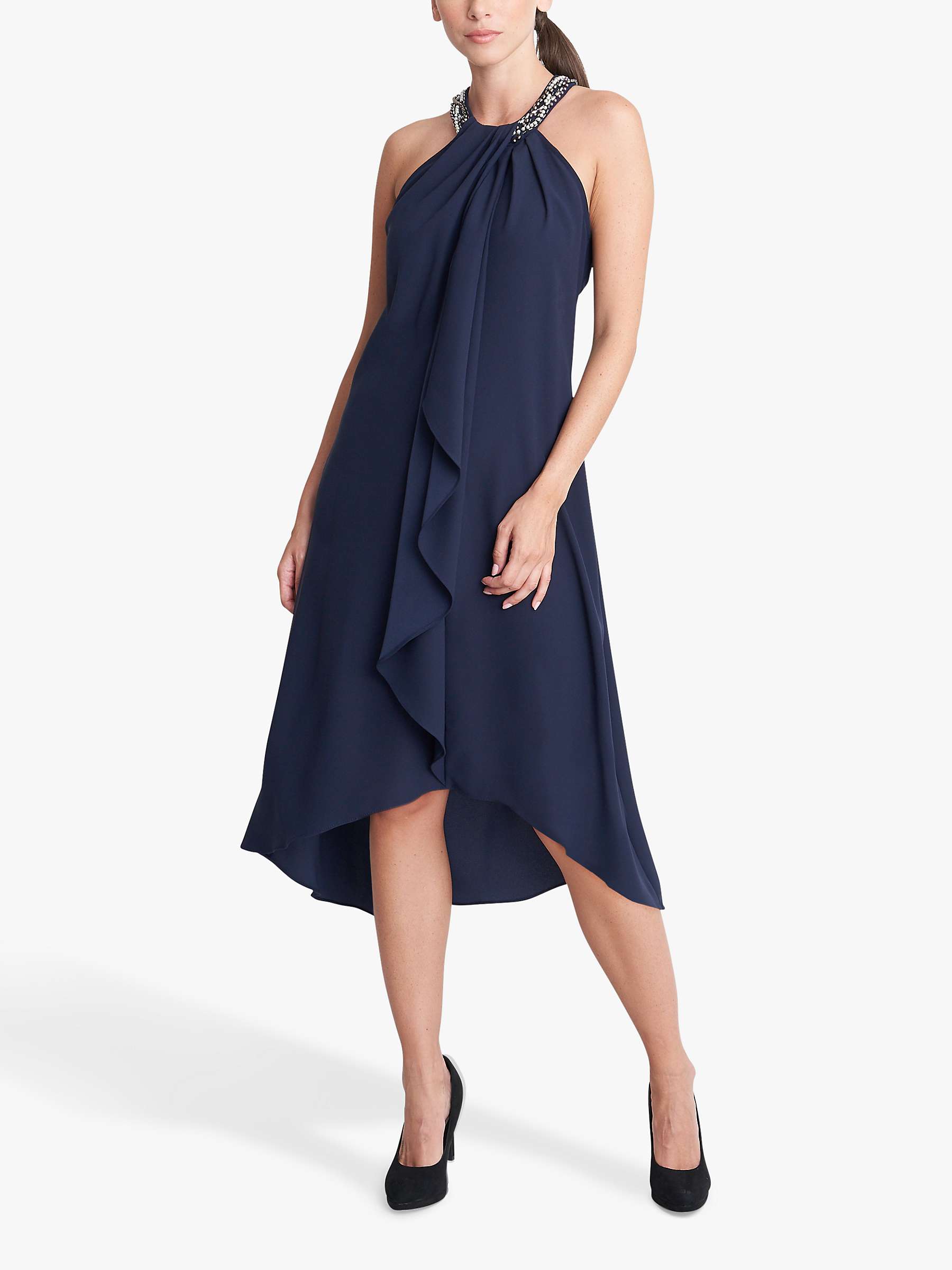 Buy Gina Bacconi Aleah Jewelled Dress, Navy Online at johnlewis.com