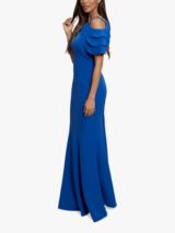 Aidan Mattox by Adrianna Papell Strappy Satin Column Evening Dress