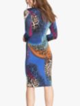 Gina Bacconi Dee Animal Print Wrap Dress, Multi