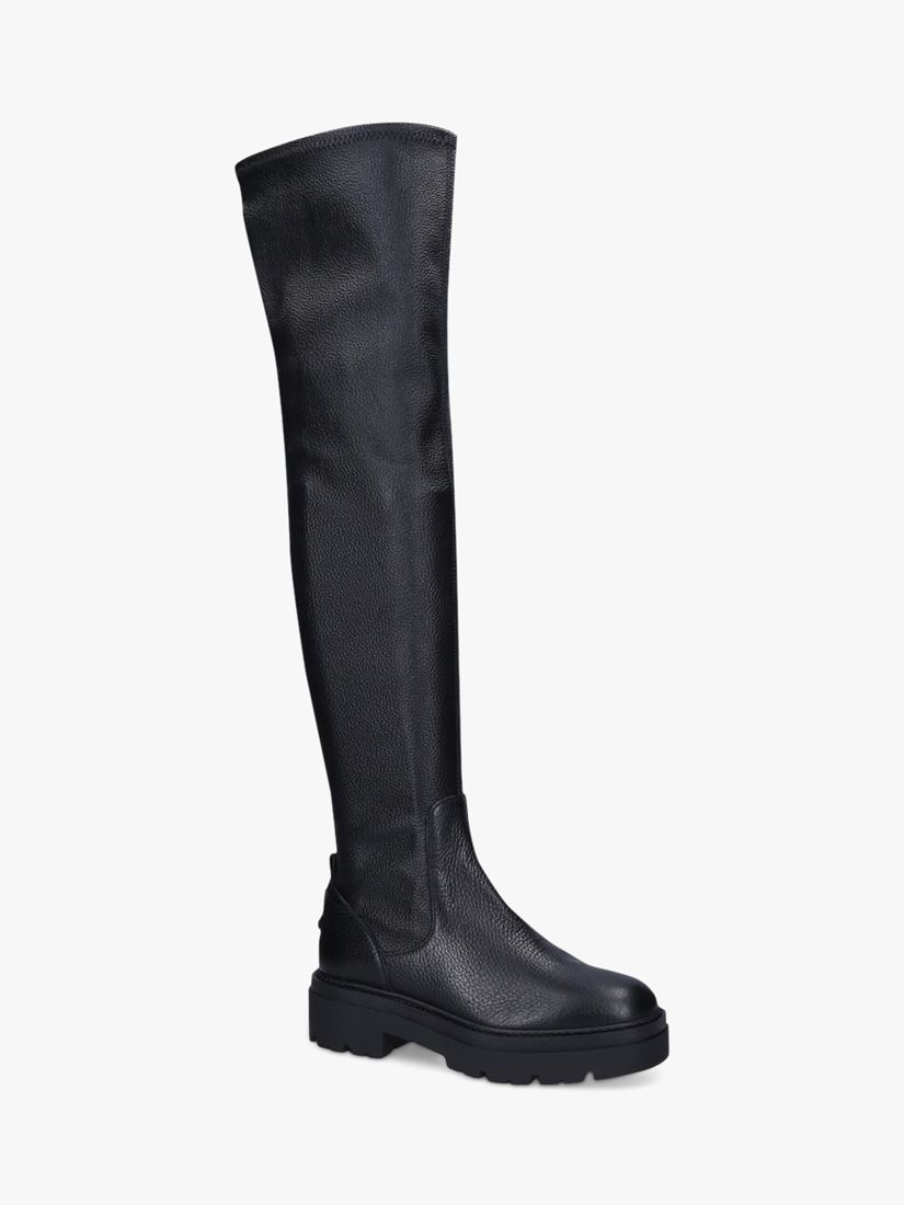 Carvela Sincere Thigh High Boots, Black at John Lewis & Partners