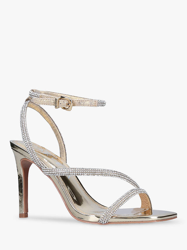 Carvela Paparazzi Diamante Embellished Sandals, Gold