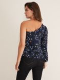 Phase Eight Zeba Star Asymmetric Blouse, Navy