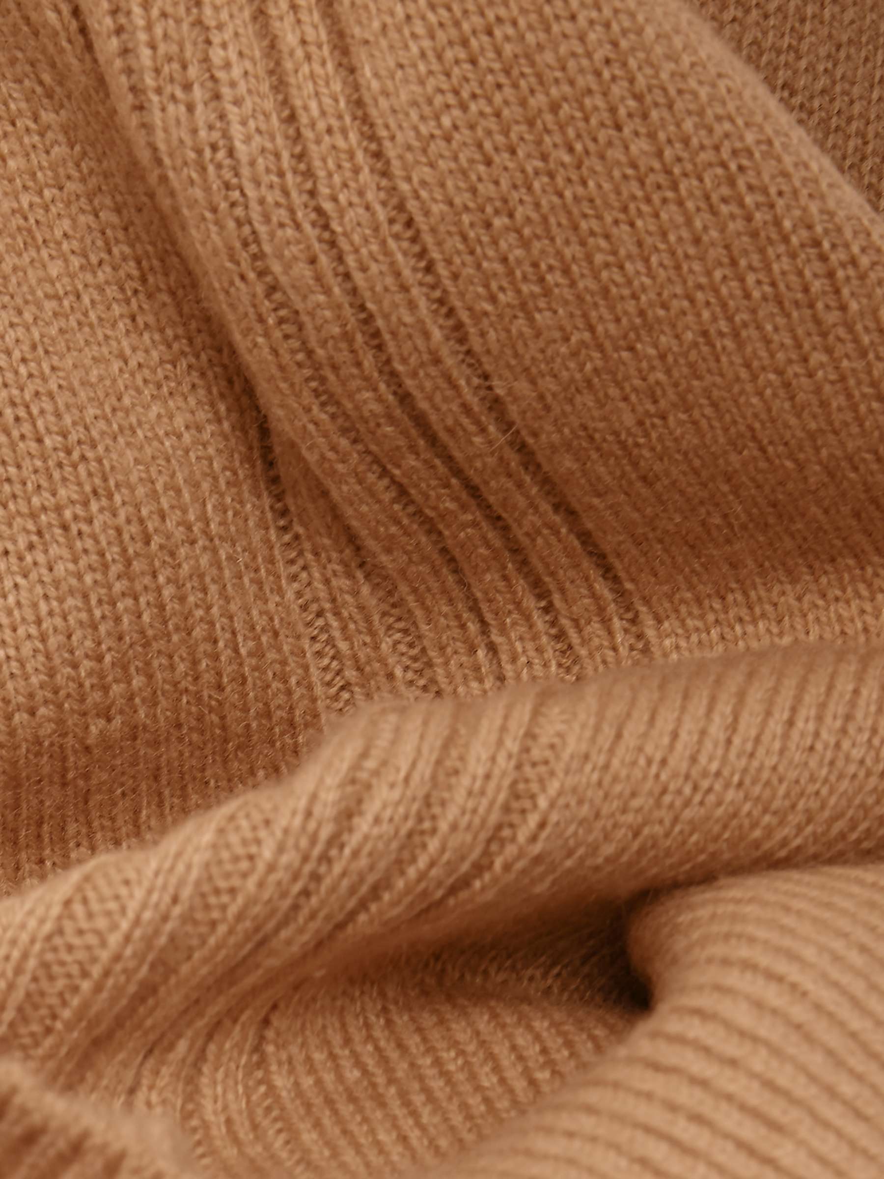 Buy Phase Eight Wool Blend Safin V Neck Top, Camel Online at johnlewis.com