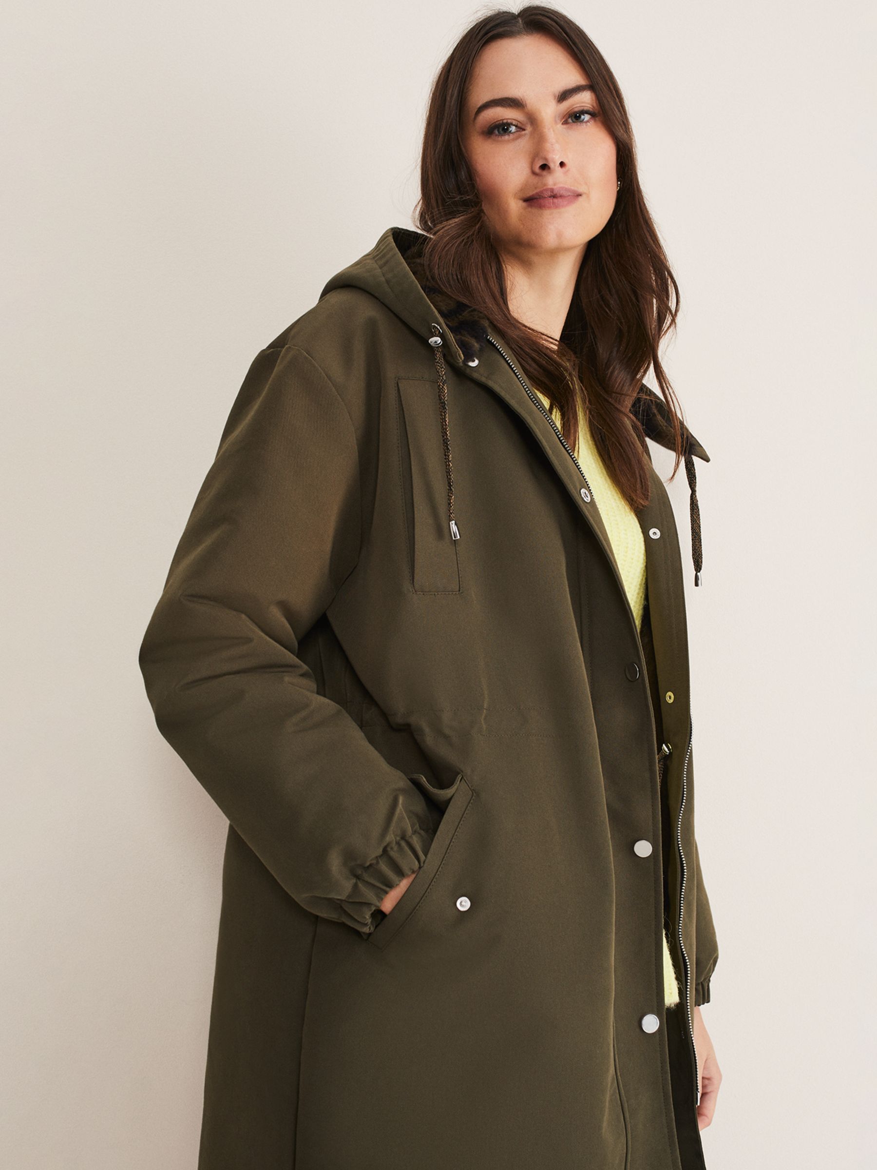 Buy Phase Eight Clara Parka, Olive Online at johnlewis.com