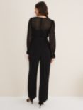 Phase Eight Carly Lace Bodice Jumpsuit, Black