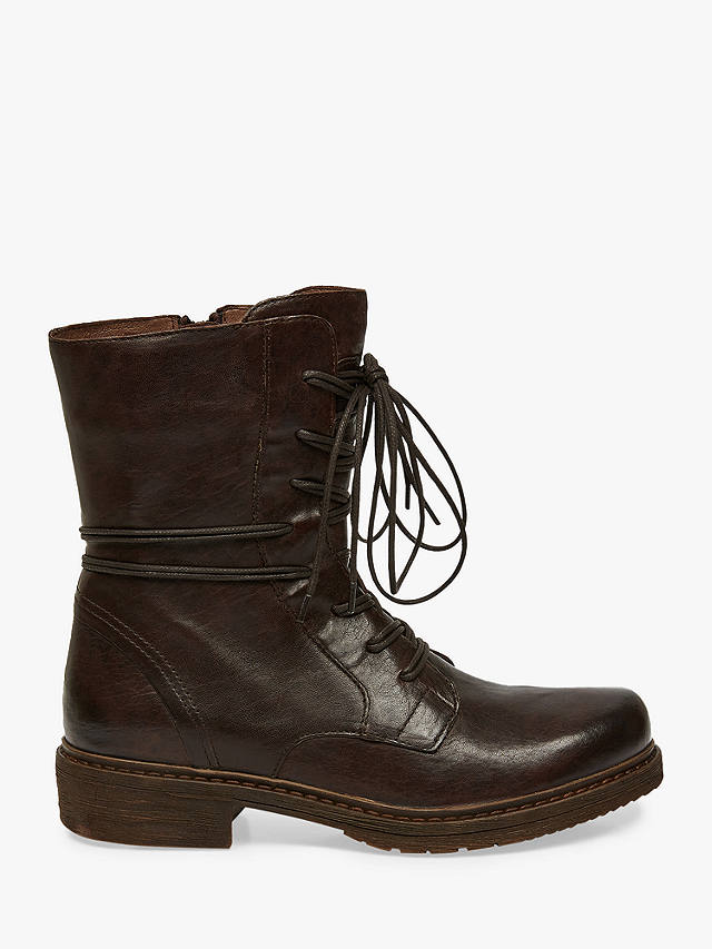 Celtic & Co. Leather Derby Boots, Brown at John Lewis & Partners