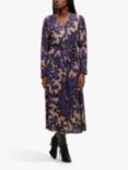 HUGO BOSS Demaia Midi Wrap Dress, Purple