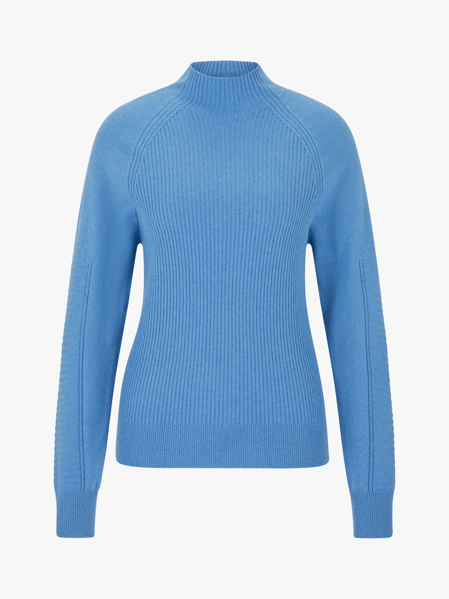 HUGO BOSS Falinzona Cashmere Jumper, Open Blue at John Lewis & Partners