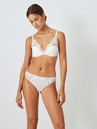 AND/OR Wren Lace Underwired Plunge Bra, B-F Cup Sizes, Ivory