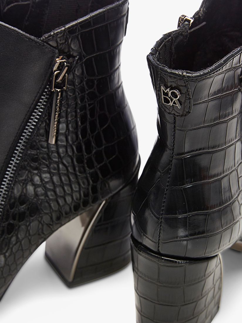 Sprout frustrerende sendt Moda in Pelle Amy Side Zip Boots, Black at John Lewis & Partners
