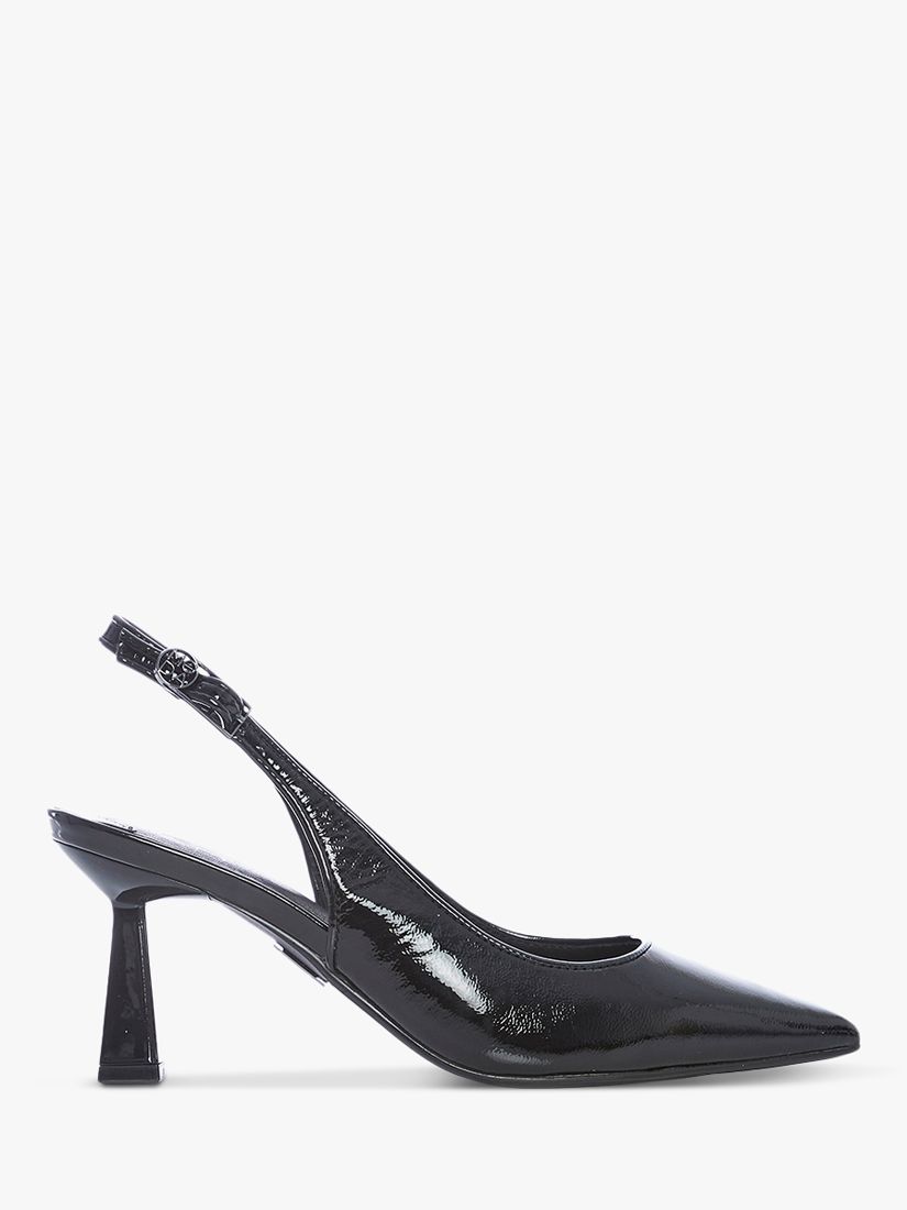 Moda in Pelle Sairah Patent Leather Slingback Court Shoes, Black at ...