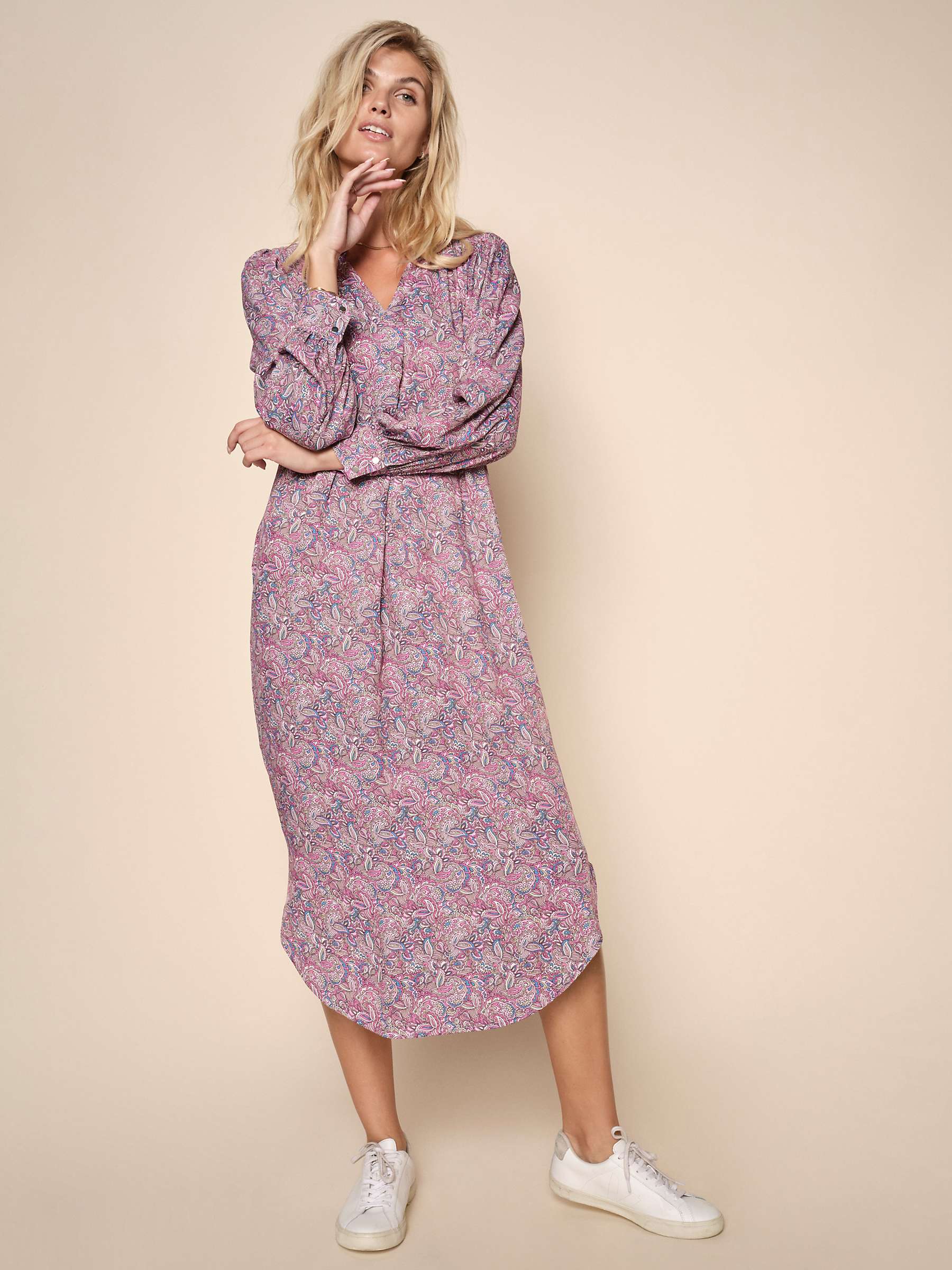 Buy MOS MOSH Aldo Flower Paisley Print Dress, Lilac Sachet Online at johnlewis.com