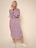 MOS MOSH Aldo Flower Paisley Print Dress, Lilac Sachet