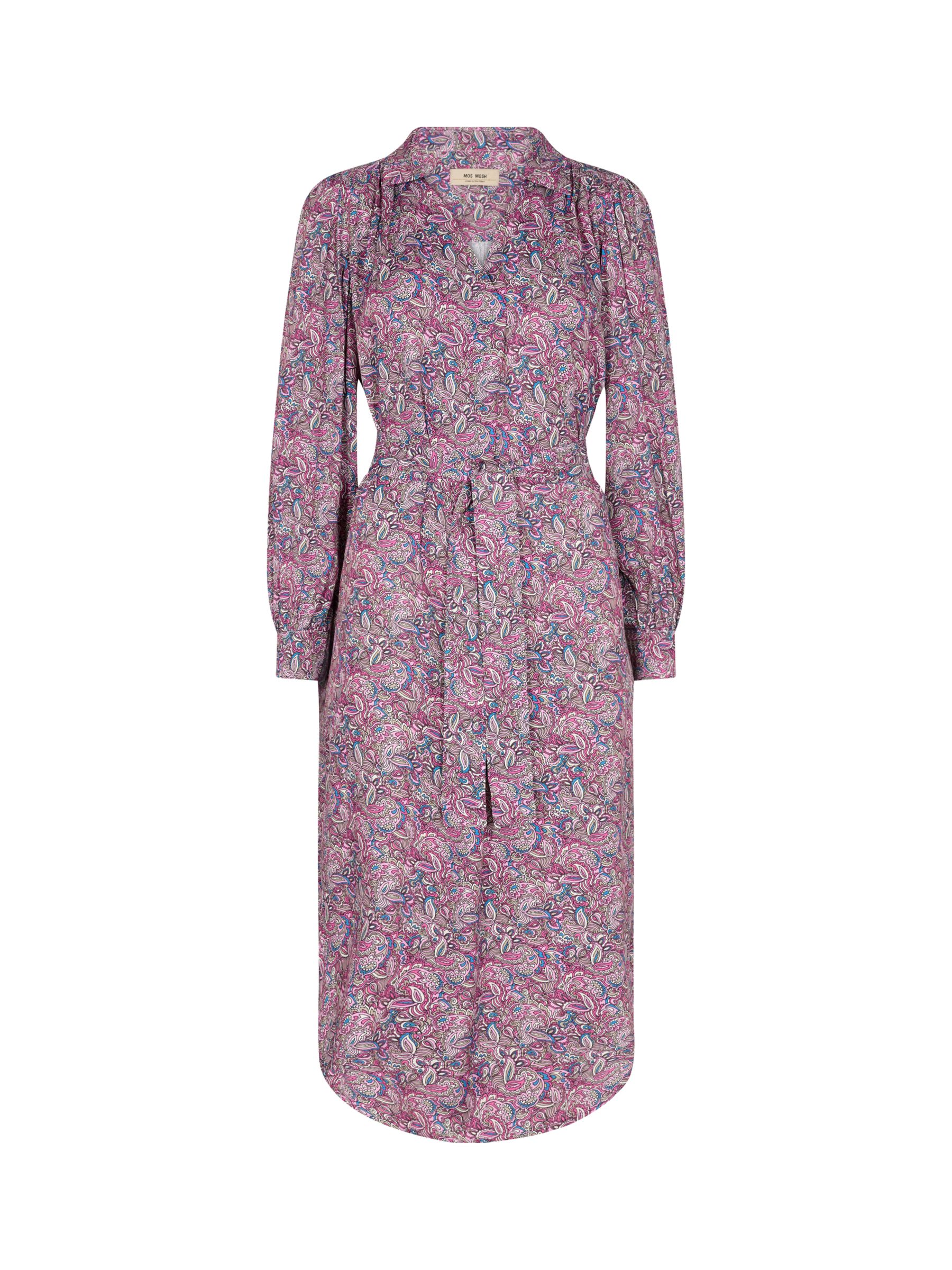MOS MOSH Aldo Flower Paisley Print Dress, Lilac Sachet at John Lewis ...