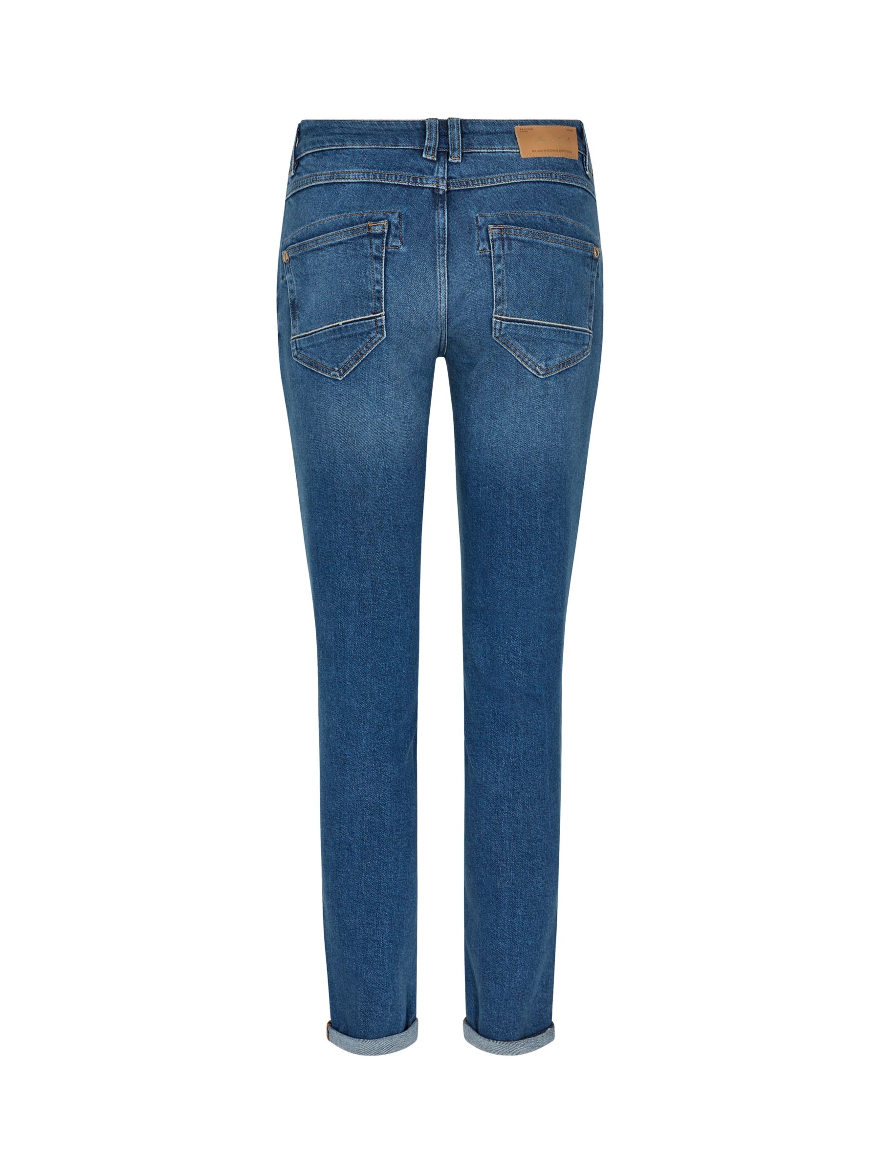 MOS MOSH Naomi Adorn Stretch Jeans, Mid Blue at John Lewis & Partners