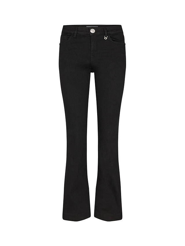 MOS MOSH Alli Hybrid Stretch Flared Jeans, Black