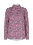 MOS MOSH Taylor Twirl Flower Printed Shirt, Lilac Sachet