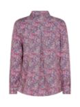 MOS MOSH Taylor Twirl Flower Printed Shirt, Lilac Sachet