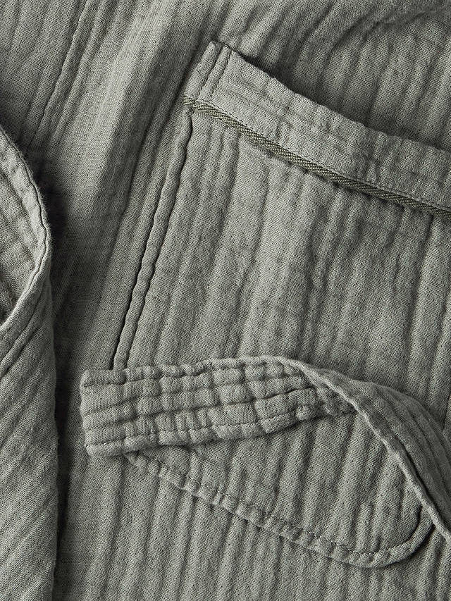 Bedfolk Dream Cotton Robe, Moss