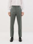 John Lewis Wool Hopsack Tailored Suit Trousers, Grey