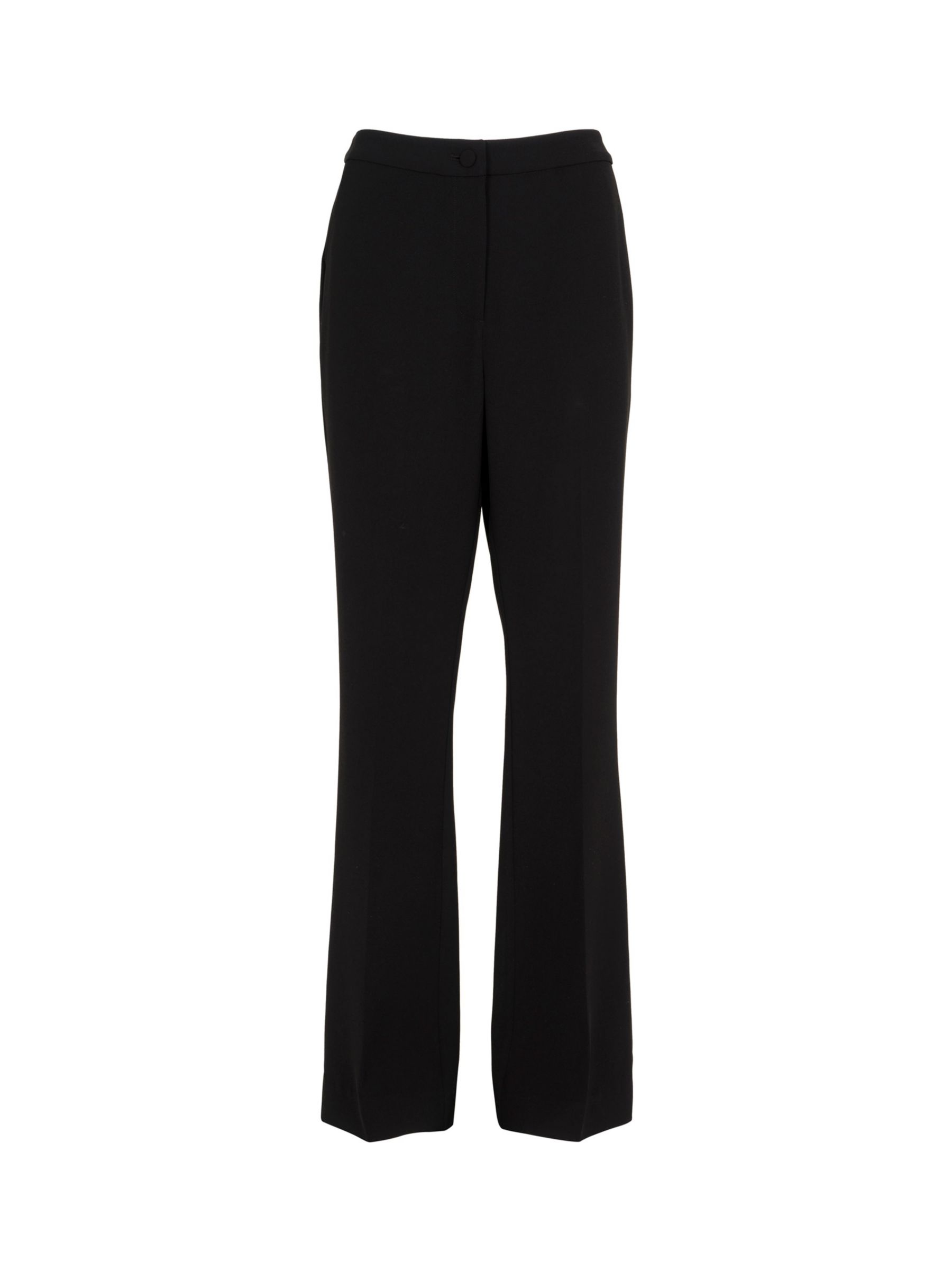 Mint Velvet Tailored Flared Trousers, Black at John Lewis & Partners