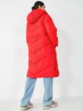 HUSH Elci Mid Length Quilted Jacket, Bright Red