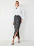 hush Naomi Sequin Maxi Skirt, Black