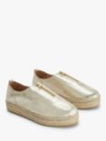 John Lewis Koko Leather Flatform Espadrilles