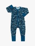 Bonds Baby Tiger Strike Wondersuit Sleepsuit, Navy/Multi