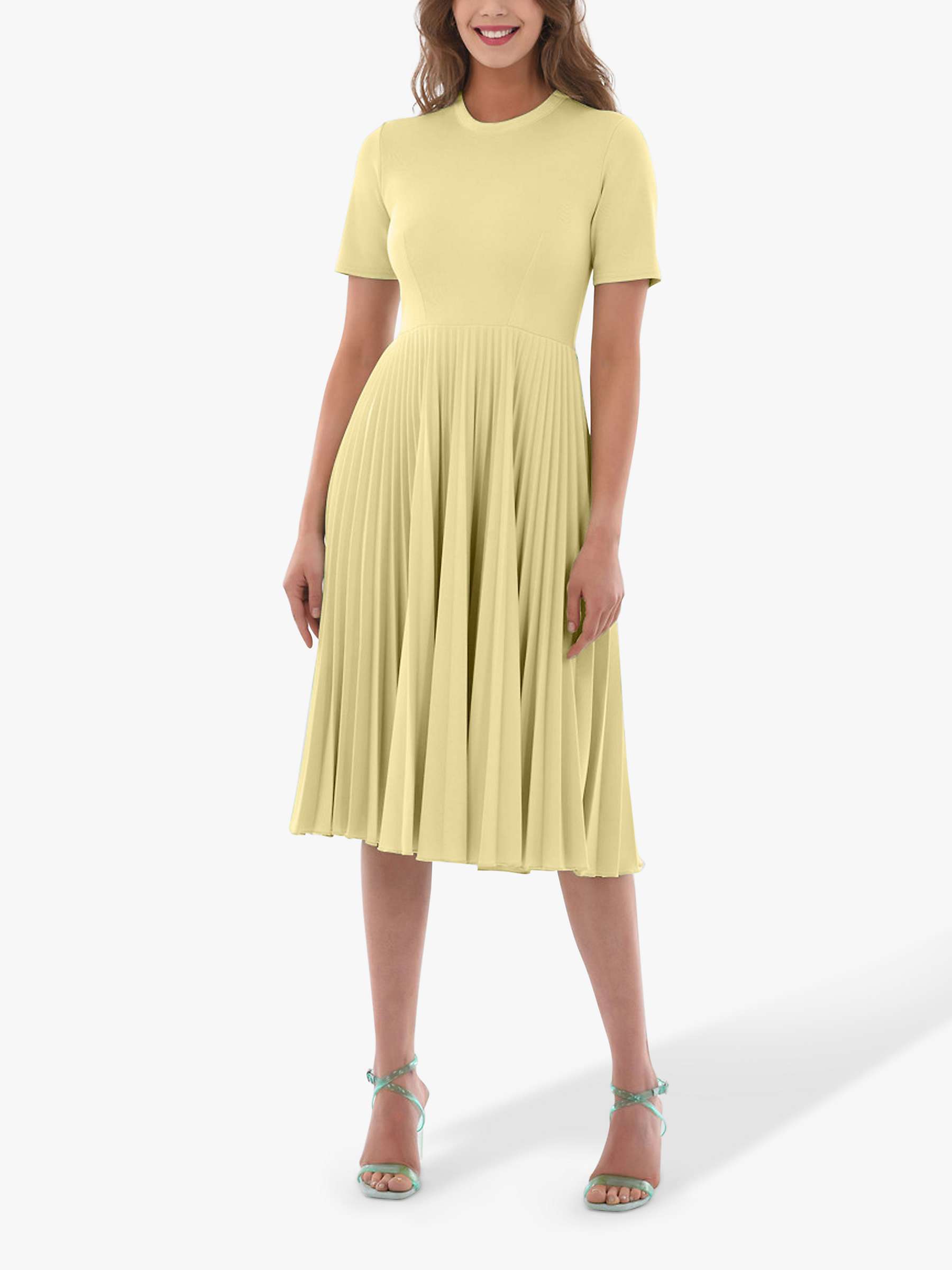Buy Closet London Short Sleeve Pleated Midi Dress Online at johnlewis.com