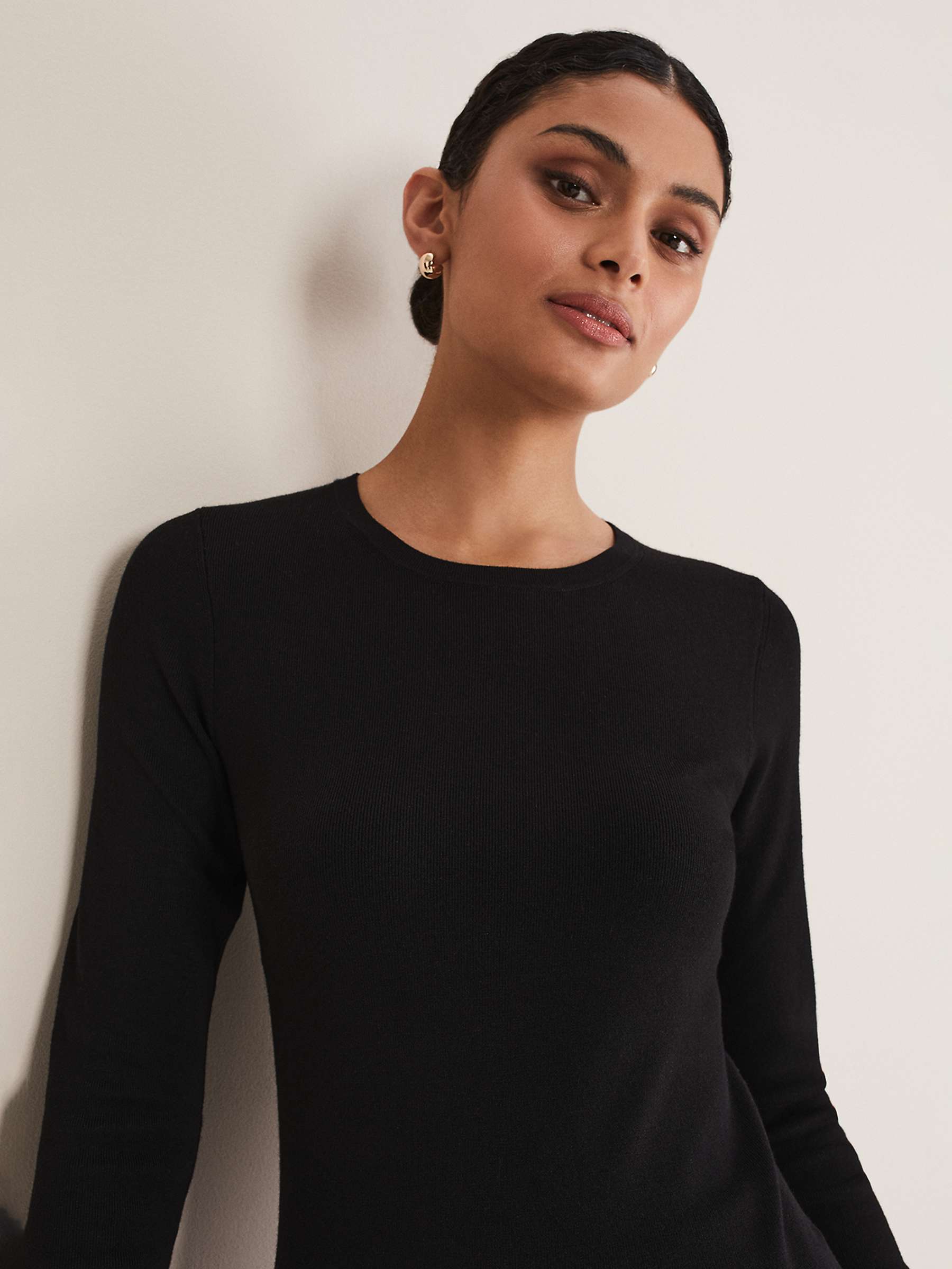 Buy Phase Eight Molla Crew Neck Top Online at johnlewis.com