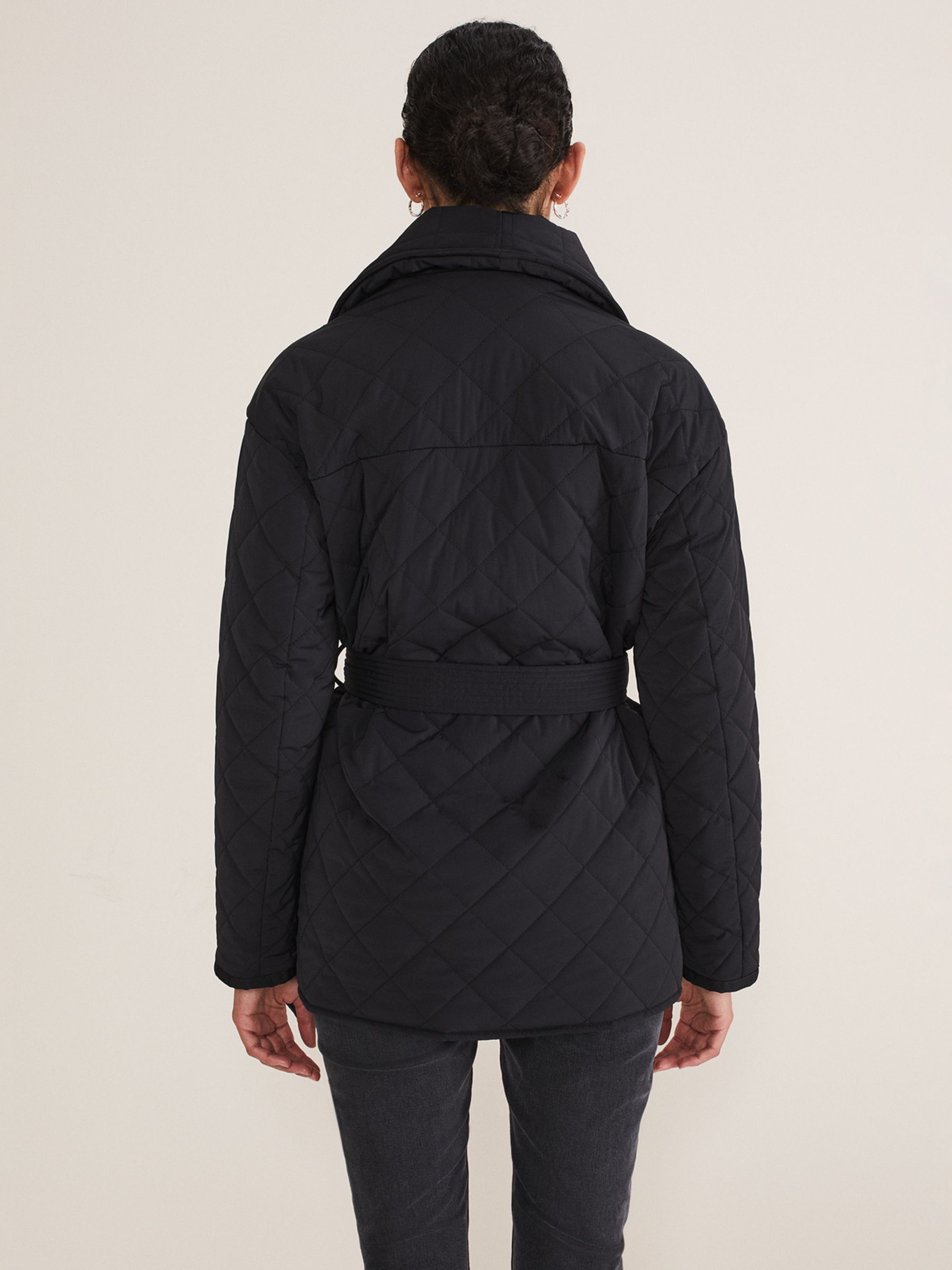 Phase Eight Nila Short Puffer Jacket, Black at John Lewis & Partners