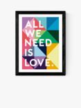 EAST END PRINTS Rafael Farias 'All We Need Is Love' Framed Print