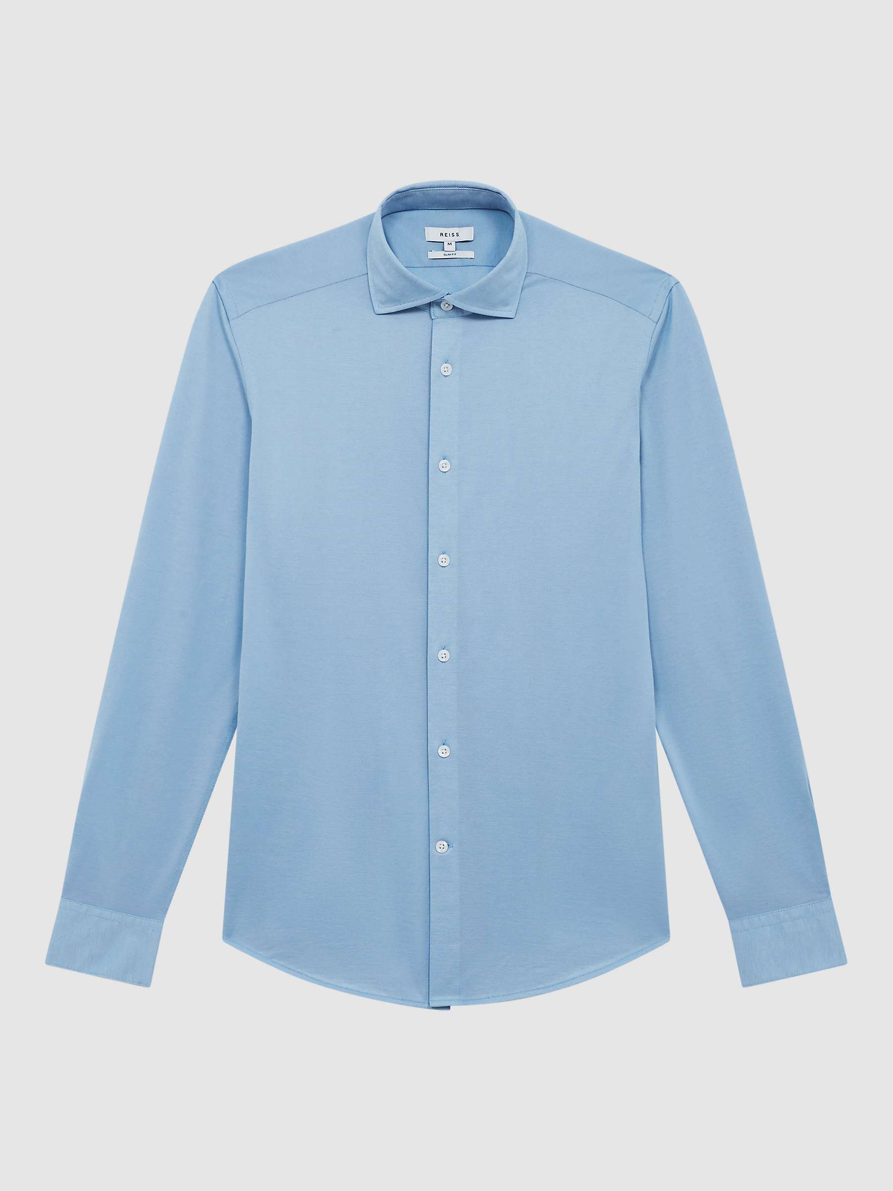 Buy Reiss Nate Slim Fit Cutaway Collar Jersey Shirt Online at johnlewis.com