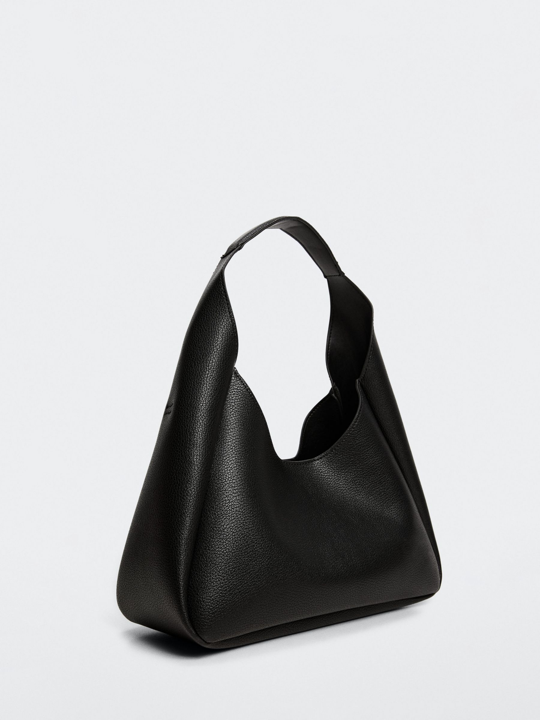 Mango Daniela Slouch Grab Bag, Black at John Lewis & Partners